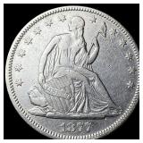 1877 Seated Liberty Half Dollar NEARLY UNCIRCULATE
