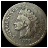 1877 Indian Head Cent LIGHTLY CIRCULATED