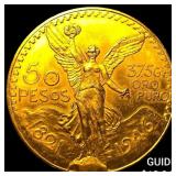 1946 Mexico Gold 50 Pesos 1.2057oz Gold