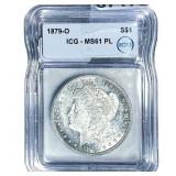 1879-O Morgan Silver Dollar ICG MS61 PL