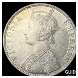 1900 British India Silver Rupee