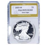 2003-W Silver Eagle PGA PR70 DCAM