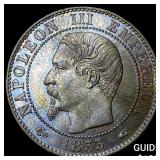 1855A France 5 Centimes