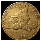 1858 Flying Eagle Cent ABOUT UNCIRCULATED