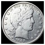 1908-O Silver Barber Half Dollar CLOSELY UNCIRCULA