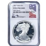 1997 Silver Eagle NGC PF70 Ultra Cameo
