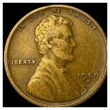 1909-S Lincoln Wheat Cent LIGHTLY CIRCULATED
