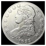 1833 Capped Bust Half Dollar CLOSELY UNCIRCULATED