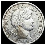1914-D Silver Barber Dime CLOSELY UNCIRCULATED