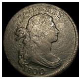 1800 Draped Bust Large Cent ABOUT UNCIRCULATED