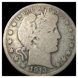 1913 Barber Half Dollar NICELY CIRCULATED