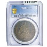 1847 Seated Liberty Dollar PCGS VF35