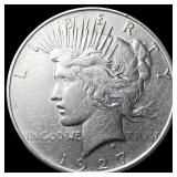1927 Silver Peace Dollar NEARLY UNCIRCULATED