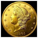1905 $20 Gold Double Eagle
