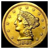1845-D $2.50 Gold Quarter Eagle