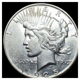 1925-S Silver Peace Dollar CLOSELY UNCIRCULATED