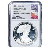 2000 Silver Eagle NGC PF70 Ultra Cameo