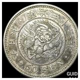 Yr.37[1904] Japan Silver 50 Sen