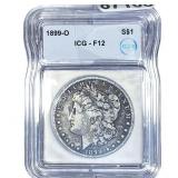 1899-O Morgan Silver Dollar ICG F12 Micro O