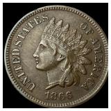 1866 Indian Head Cent CLOSELY UNCIRCULATED
