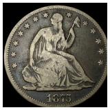 1875-S Silver Half Dollar LIGHTLY CIRCULATED