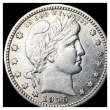 1915 Barber Silver Quarter CLOSELY UNCIRCULATED