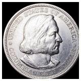 1893 Silver Columbian Half Dollar CLOSELY UNCIRCUL
