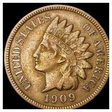 1909-S Indian Head Cent NEARLY UNCIRCULATED