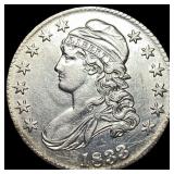 1833 Capped Bust Half Dollar CHOICE AU