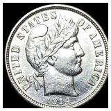 1914-D Silver Barber Dime NICELY CIRCULATED