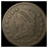 1812 Classic Head Large Cent LIGHTLY CIRCULATED