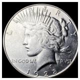 1928-S Silver Peace Dollar CLOSELY UNCIRCULATED