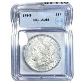 1878-S Morgan Silver Dollar ICG AU58