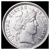 1892 Silver Barber Dime UNCIRCULATED
