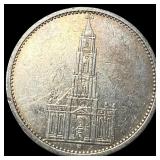 1935 Germany Silver 5 Riechsmark