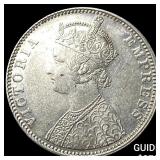 1901 British India Silver Rupee