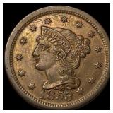 1853 Braided Hair Large Cent CHOICE AU