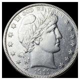 1911-D Silver Barber Half Dollar CLOSELY UNCIRCULA