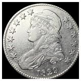 1829 Capped Bust Half Dollar CLOSELY UNCIRCULATED