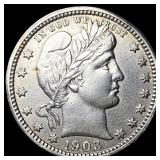 1903 Barber Silver Quarter CLOSELY UNCIRCULATED