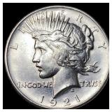 1921 Silver Peace Dollar UNCIRCULATED
