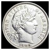 1900 Barber Dime CLOSELY UNCIRCULATED