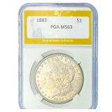 1883 Morgan Silver Dollar PGA MS63