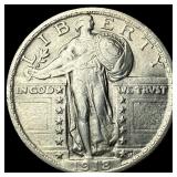 1918-S Silver Standing Liberty Quarter CLOSELY UNC