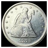 1875-S Silver Twenty Cents CLOSELY UNCIRCULATED