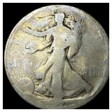 1917-D Silver Walking Liberty Half Dollar NICELY C