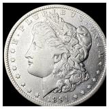 1891-O Silver Morgan Dollar LIGHTLY CIRCULATED