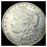 1904-S Silver Morgan Dollar NEARLY UNCIRCULATED