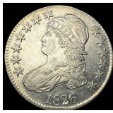 1826 Silver Half Dollar (Capped Bust) CLOSELY UNCI