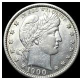 1900-S Silver Barber Quarter UNCIRCULATED